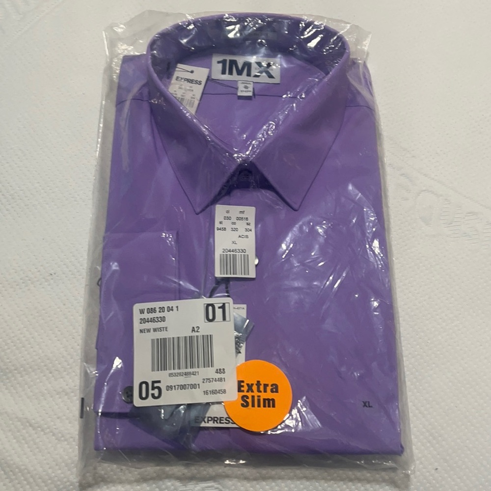 Extra slim fit button down dress shirt